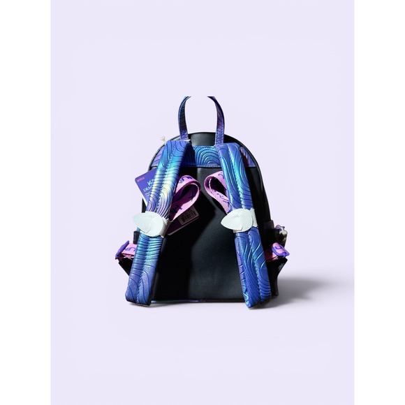 Loungefly K-Pop Demon Hunters Huntress Mini Backpack Netflix Anime Black Purple main image 3